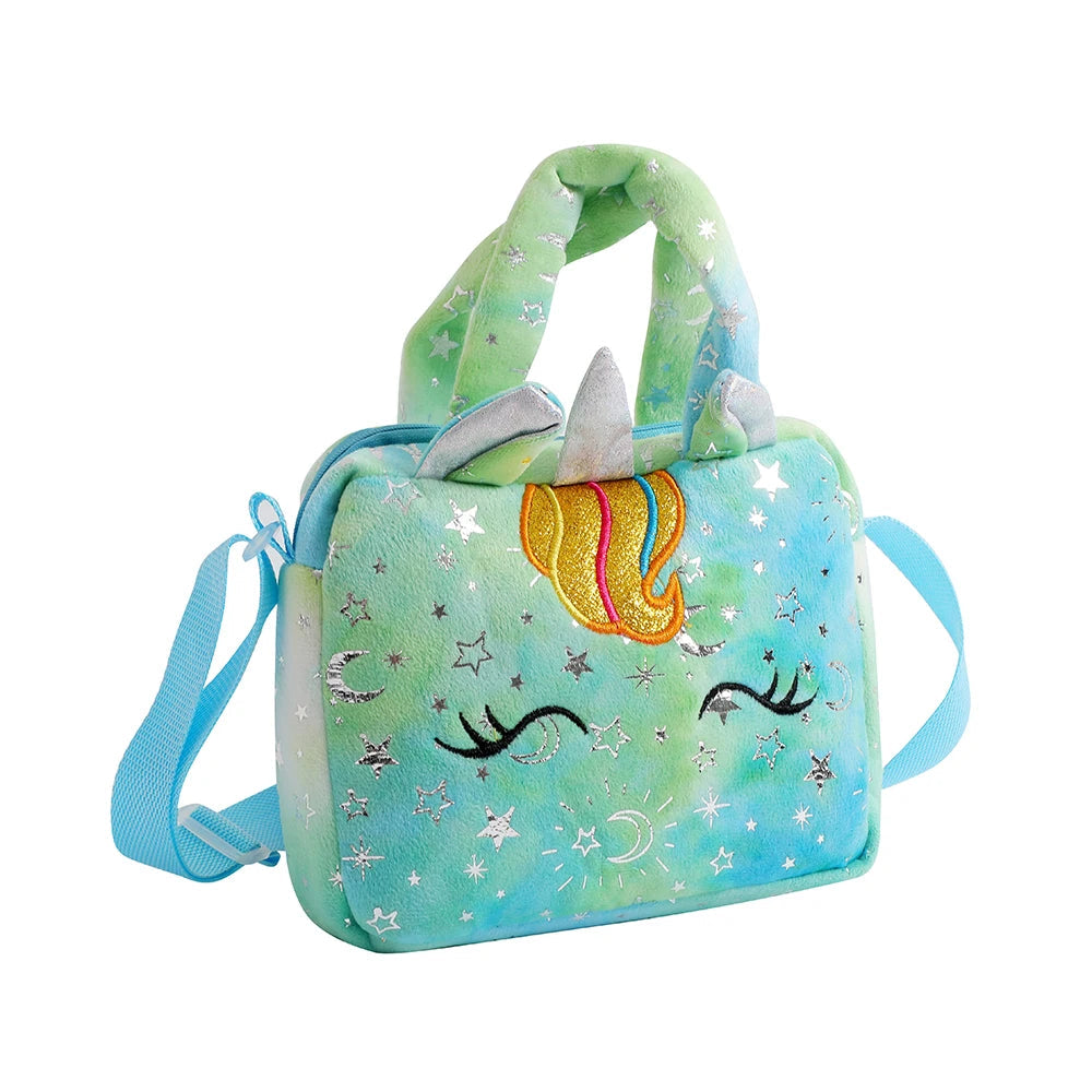 Plush Unicorn Crossbody Bag