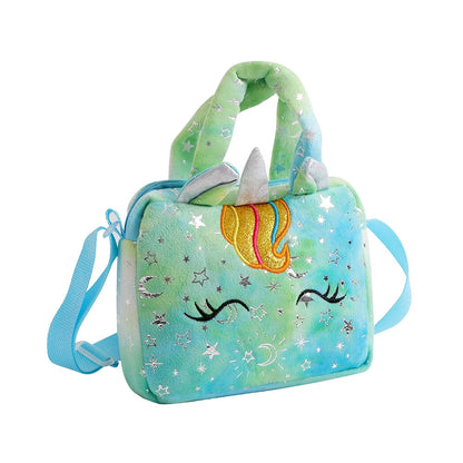 Plush Unicorn Crossbody Bag