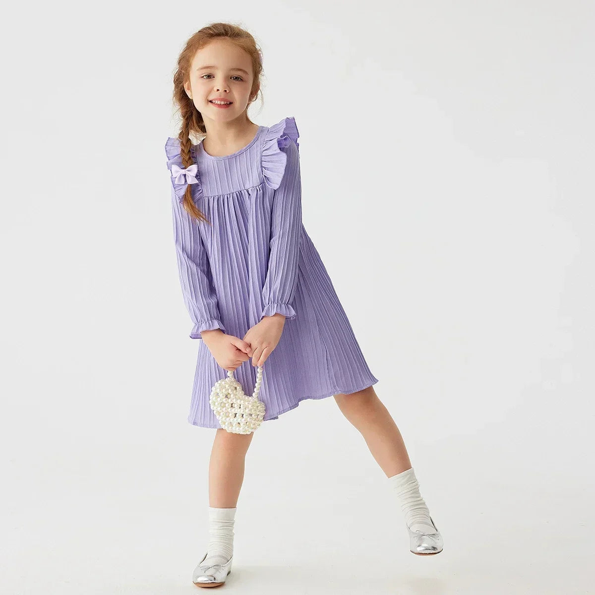 Girls' Ruffles Princess Dress: Spring/Fall Casual Party Wear