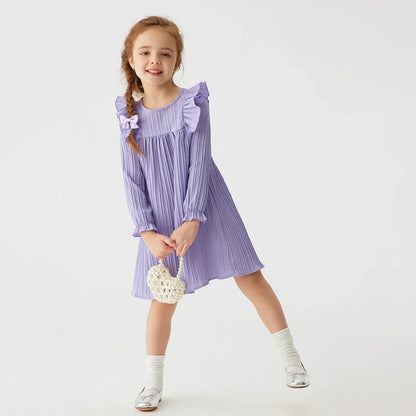 Girls' Ruffles Princess Dress: Spring/Fall Casual Party Wear