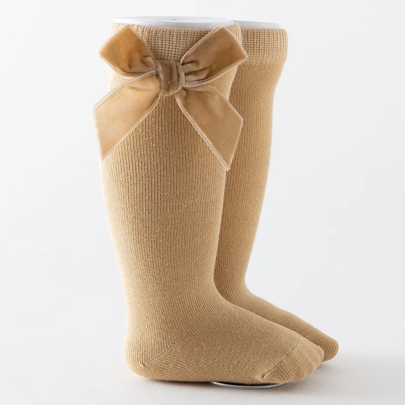 Bow Knee High Socks for Baby Girls