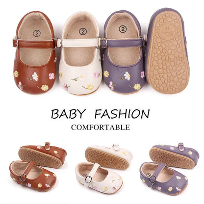 Baby Summer Sandal Cute Embroidery Flower