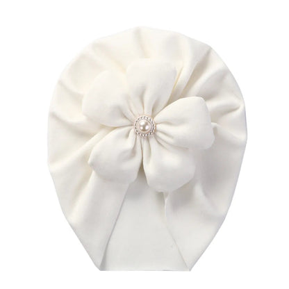 Pearl Turban Baby Hat: Elegant Headwear for Newborns