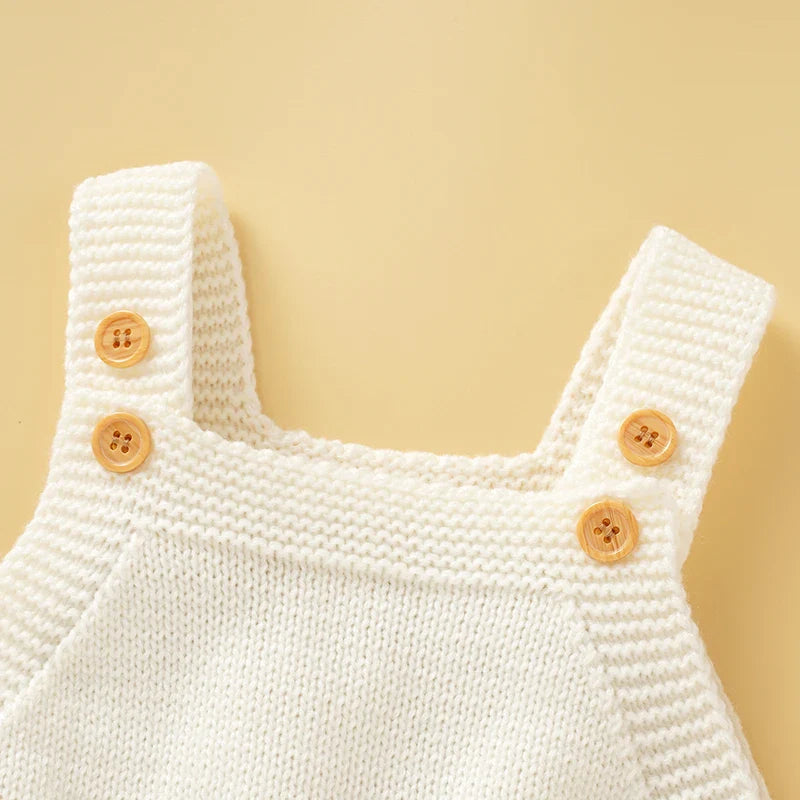 Knitted Baby Girls Summer Rompers