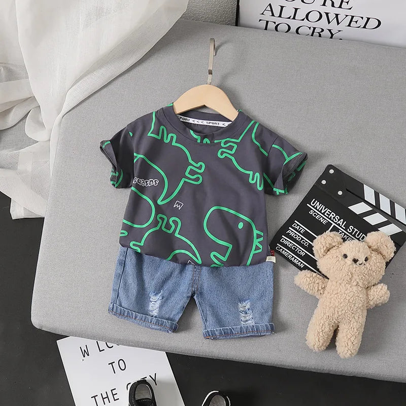 Summer Dinosaur Tracksuit for Boys