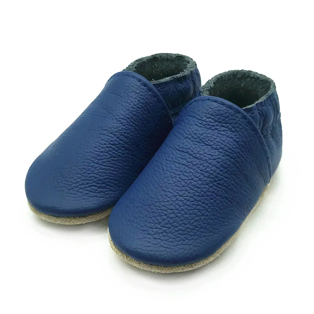 Soft Leather Newborn Booties for Babies