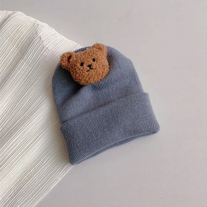 Cute Bear Knitted Baby Hat: Warm and Cozy Beanie