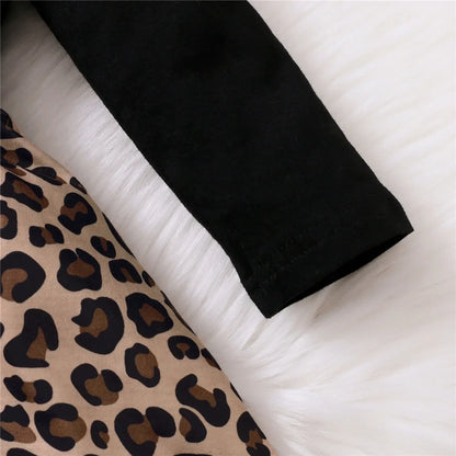Leopard Print Romper Dress - Baby Girl (0-18 Months)