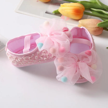 Baby Girl Bow Flower Shoes