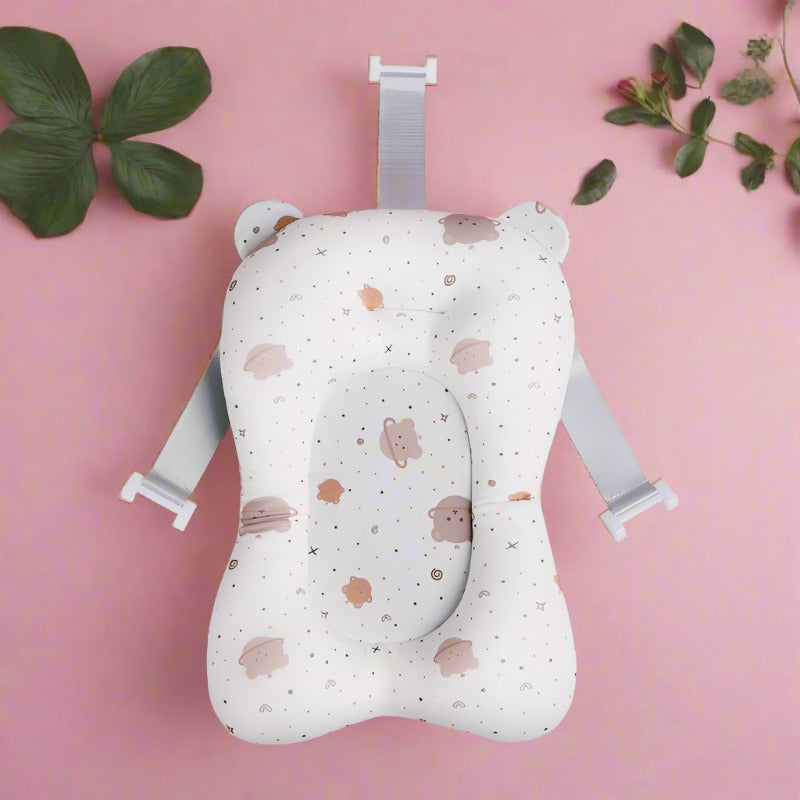 Cartoon Baby Bath Pad - Non-Slip, Foldable, Comfortable