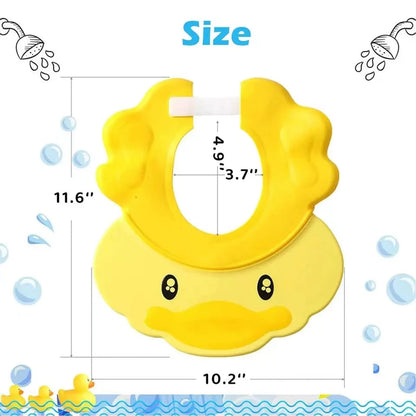 Kids Visor Shampoo Cap - Hippo Style