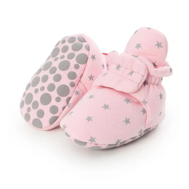 Newborn Baby First Walkers - Soft Anti-slip Crib Shoes