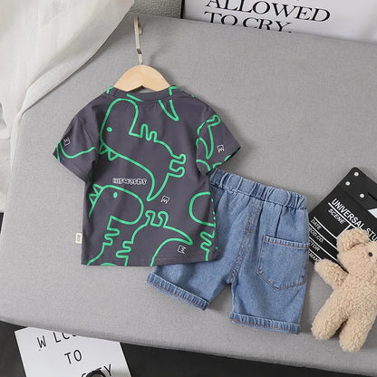 Summer Dinosaur Tracksuit for Boys
