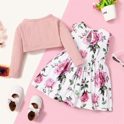 Floral Dress Set for Toddler Girls