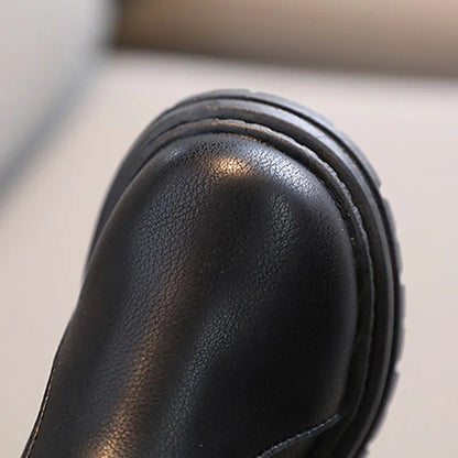 Autumn Winter Children's Snow Boots: Warm and Casual Leather Boots