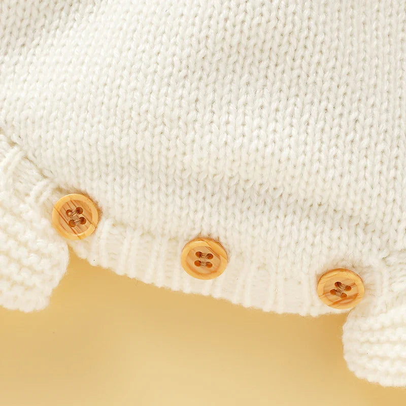 Knitted Baby Girls Summer Rompers
