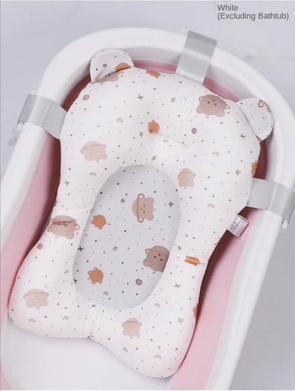Cartoon Baby Bath Pad - Non-Slip, Foldable, Comfortable