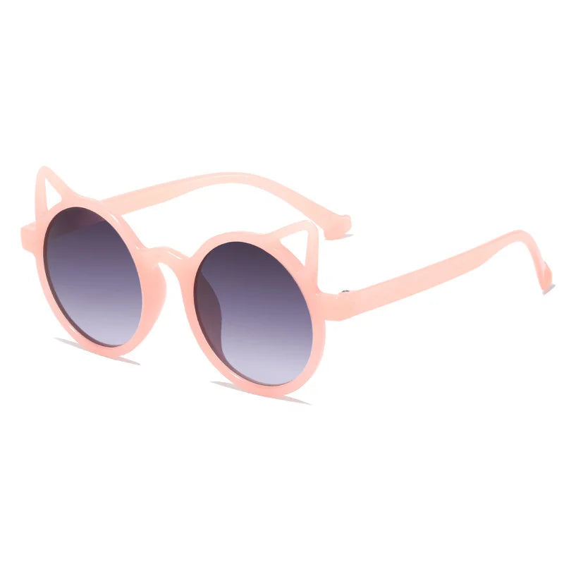 Cat-Ear Shaped Kids Sunglasses: Fashionable UV Protection