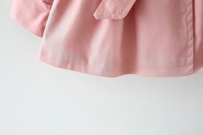 Cotton Trench Coat: Stylish Baby Girl Outerwear