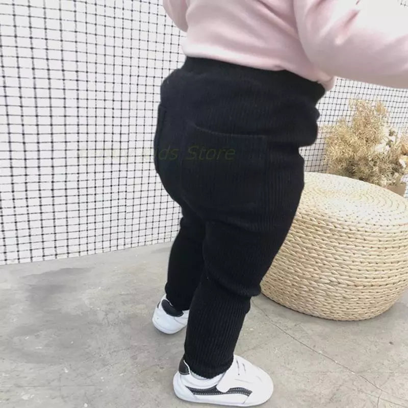 Vertical Stripes Cotton Pants - Stylish Leggings for Kids