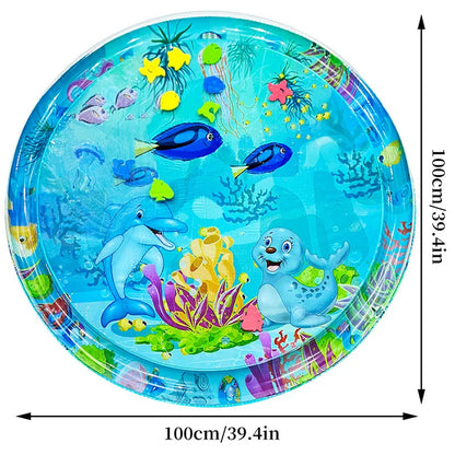 Inflatable Water Mat: Large Dolphin Seal Pattern