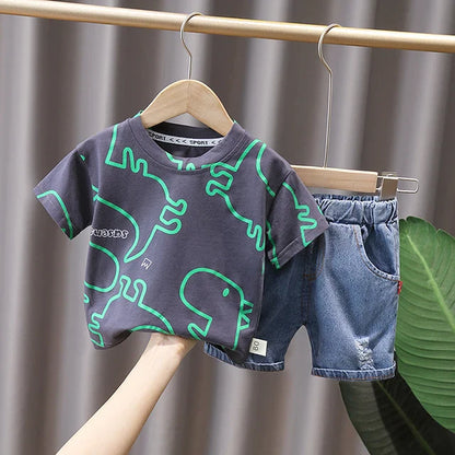 Summer Dinosaur Tracksuit for Boys
