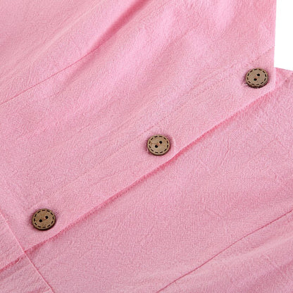 Button Dress with Pocket Baby Overall Rompers Family Matching Outfits