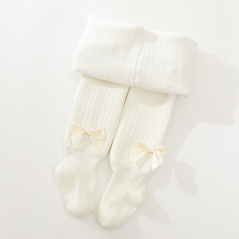 Tights Cute Bowknot Cotton Pantyhose For Girls
