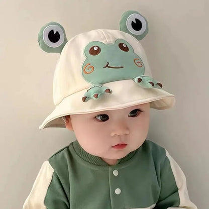 Cute Frog Baby Bucket Hat: Spring/Summer Fisherman Cap