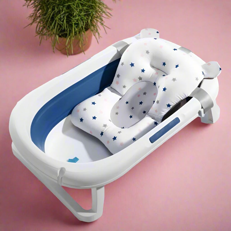 Foldable Baby Bath Support Mat: Infant Comfort Essential