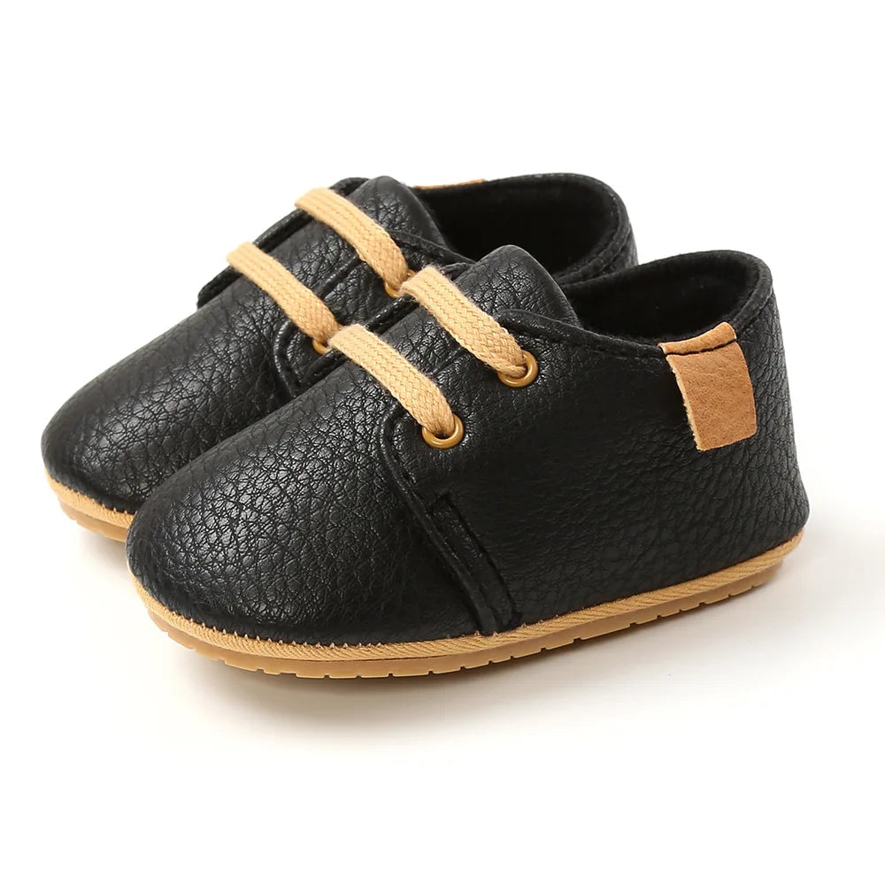 New Retro Leather Baby Shoes - Multicolor Toddler Moccasins