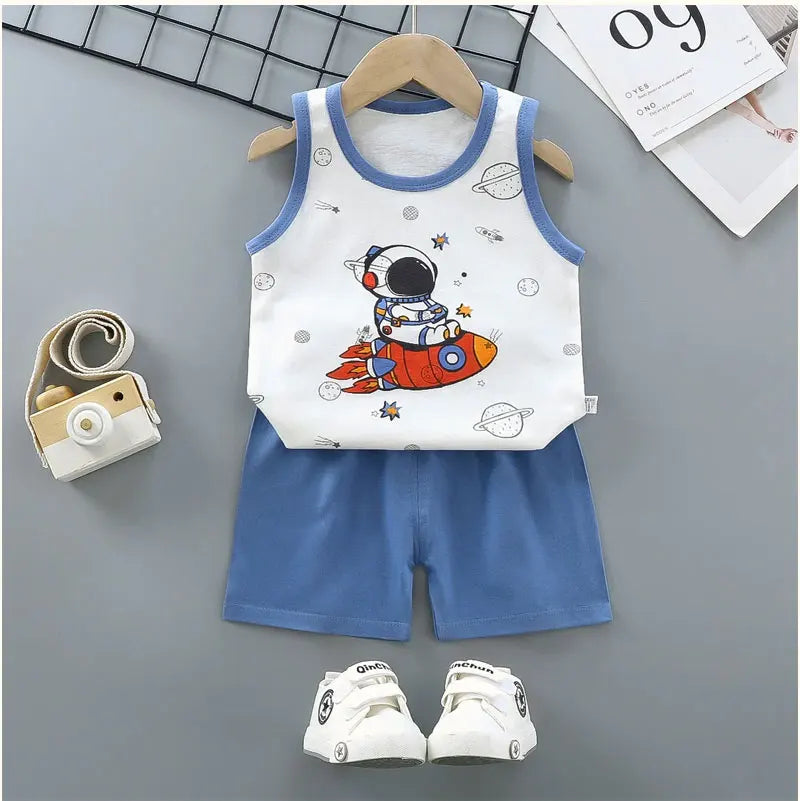 Summer Children's Sports Clothes: Stylish Set