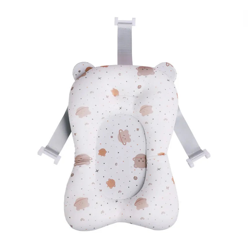 Cartoon Baby Bath Pad - Non-Slip, Foldable, Comfortable