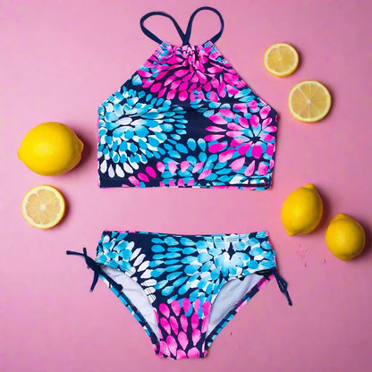 Colorful Kids Bikini Set - Summer Swimwear