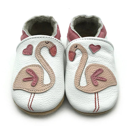 Cow Leather Baby Booties - Soft Soles, Non-Slip Infant Shoes