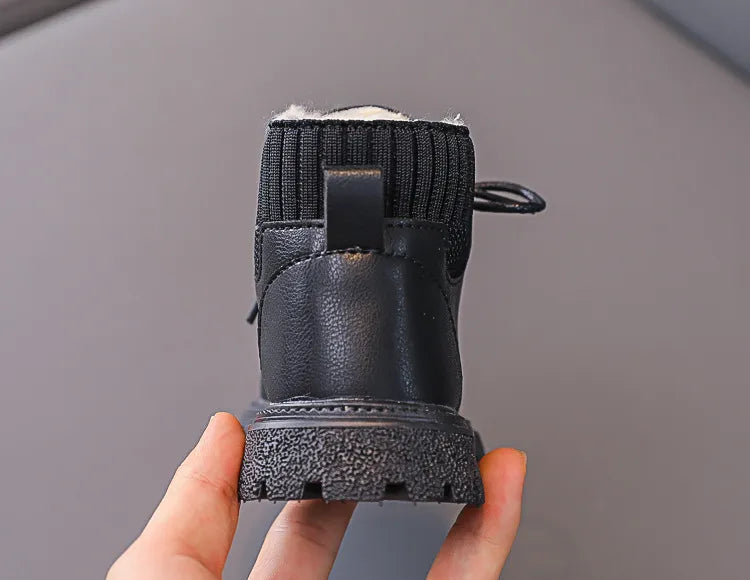Cozy Plush Lining Snow Boots: Anti-Skid & Soft for Baby Boys/Girls