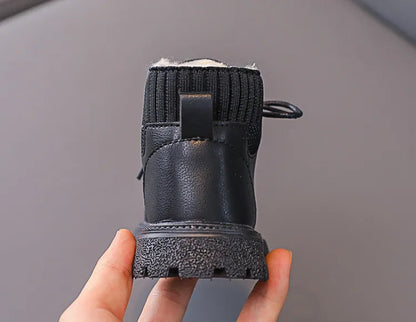 Cozy Plush Lining Snow Boots: Anti-Skid & Soft for Baby Boys/Girls