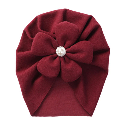 Pearl Turban Baby Hat: Elegant Headwear for Newborns