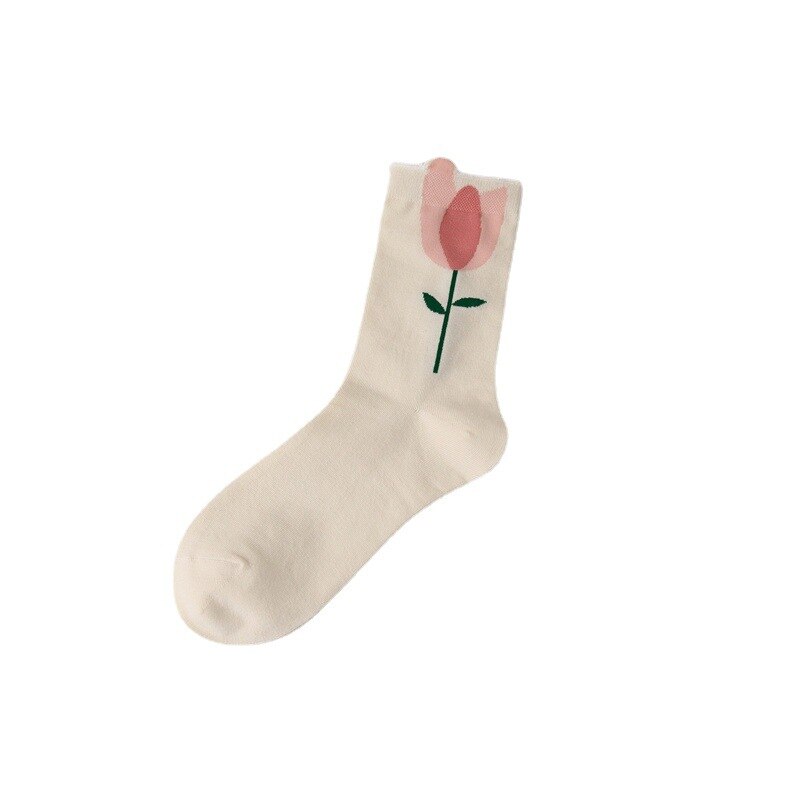 Casual Female Cute Floral Socks