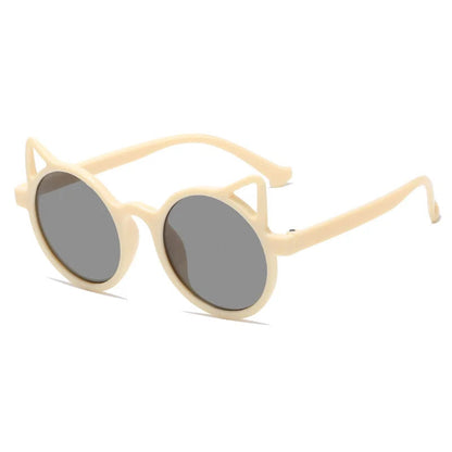 Cat-Ear Shaped Kids Sunglasses: Fashionable UV Protection