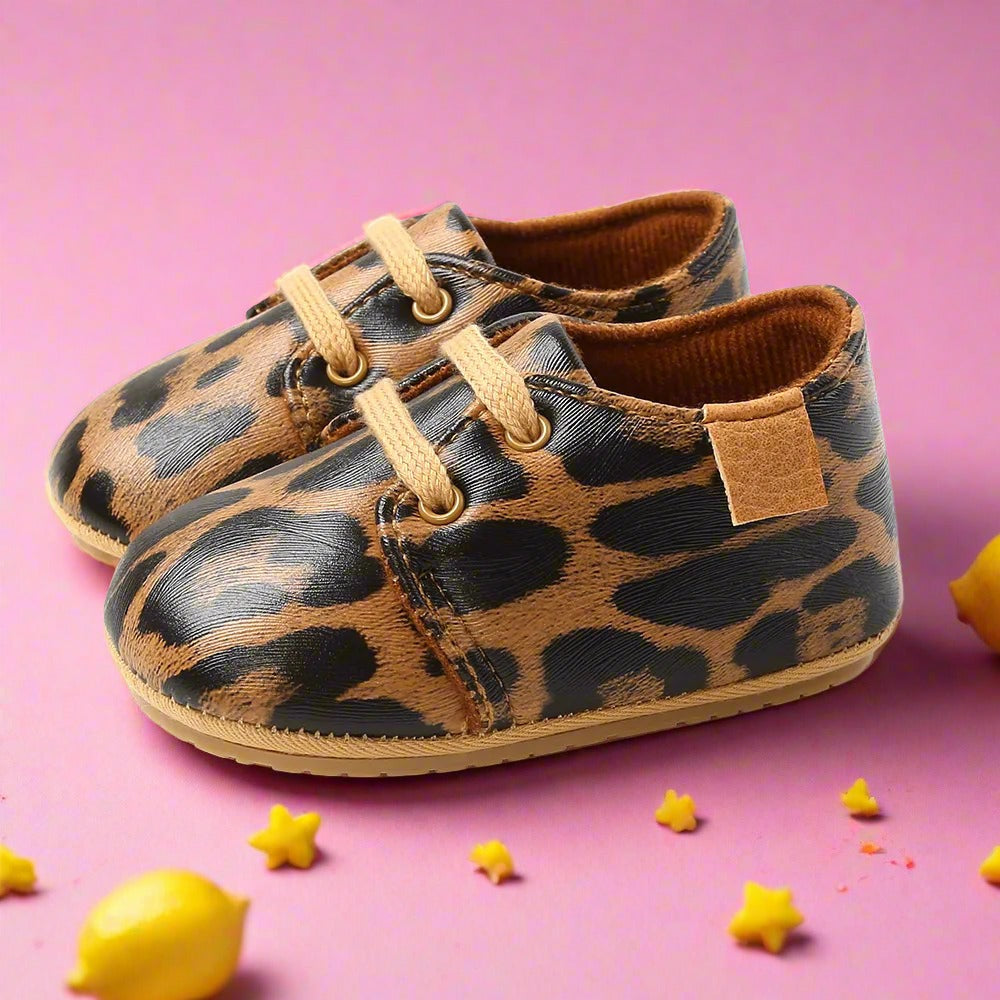 New Retro Leather Baby Shoes - Multicolor Toddler Moccasins
