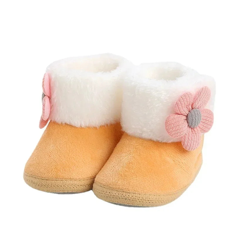 Newborn Baby First Walkers - Soft Anti-slip Crib Shoes