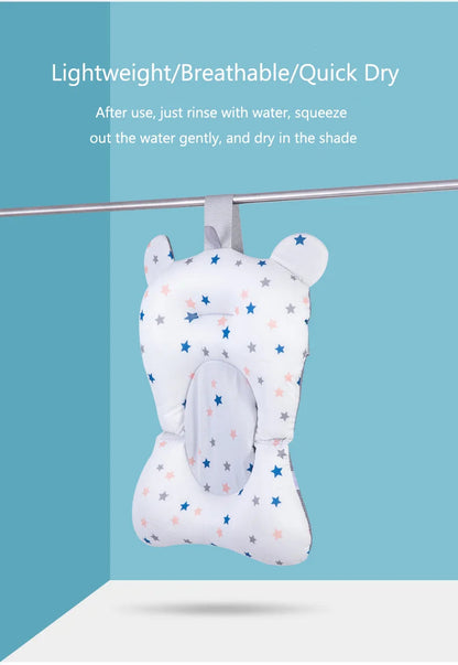 Foldable Baby Bath Support Mat: Infant Comfort Essential