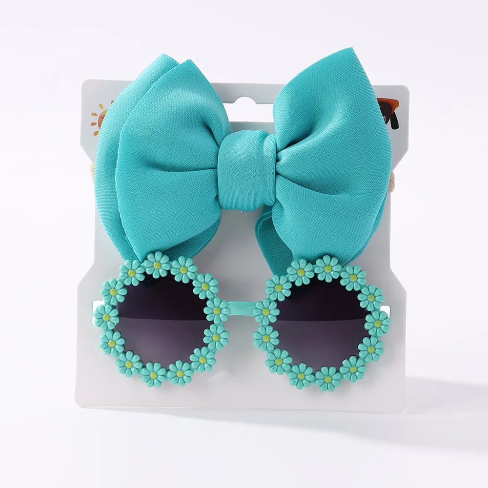 Fashion Baby Girls' Sunglasses and Hair Band Set