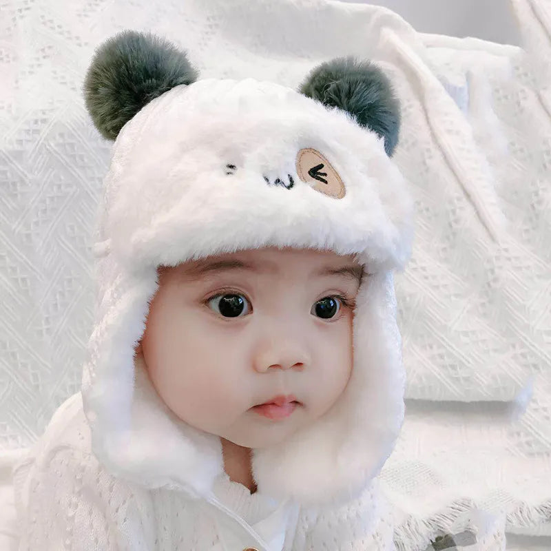 Cute Plush Baby Hat - Autumn/Winter Warmth