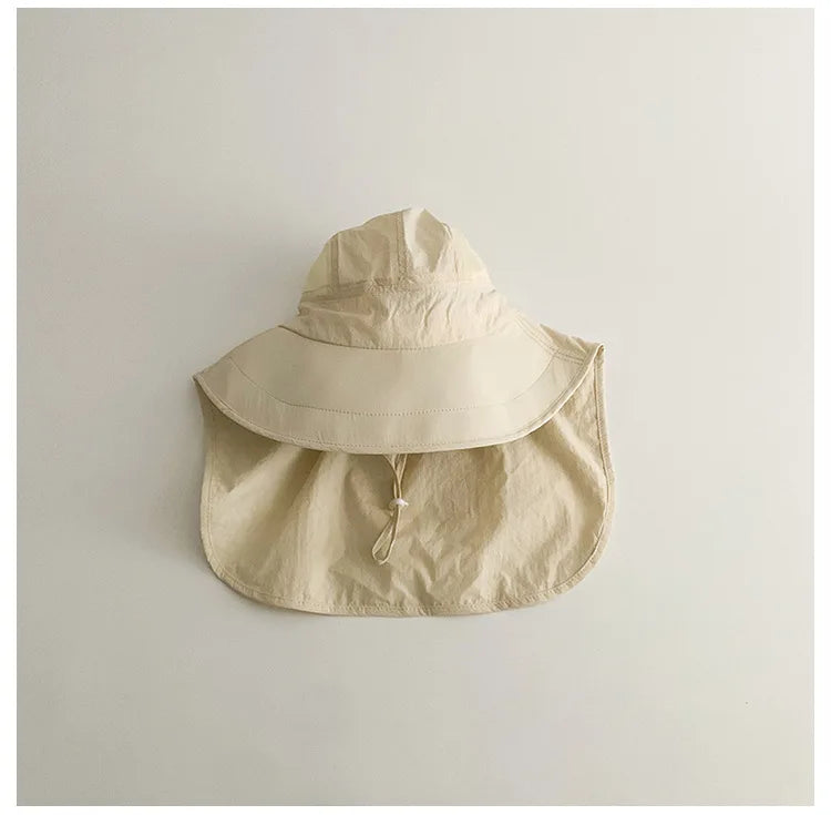 Quick-Dry Fisherman Hat: Cartoon Sunshade Cap for Kids