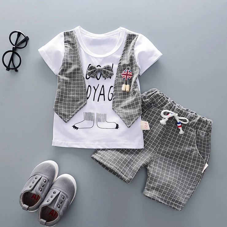 Summer Baby Fashion Set: T-Shirt & Shorts