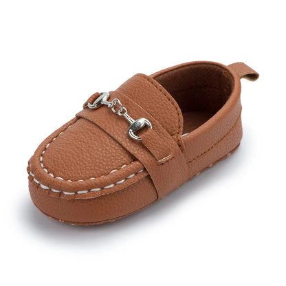 Baby Casual Shoes: Leather, Non-slip Soft-sole