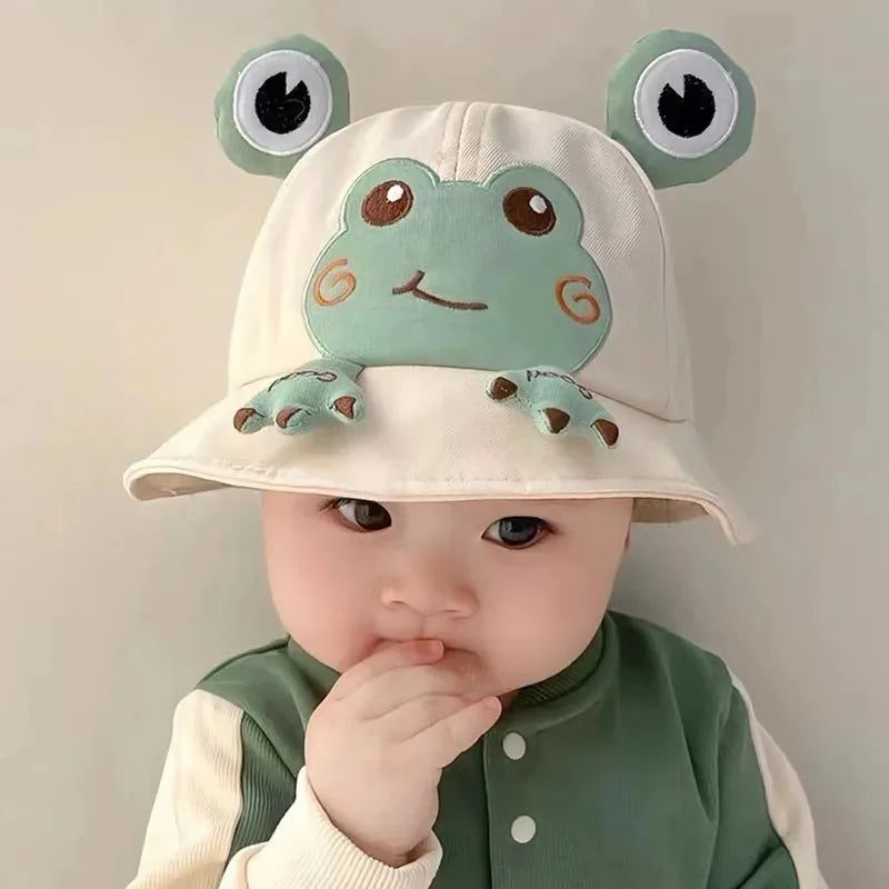 Cute Frog Baby Bucket Hat: Spring/Summer Fisherman Cap