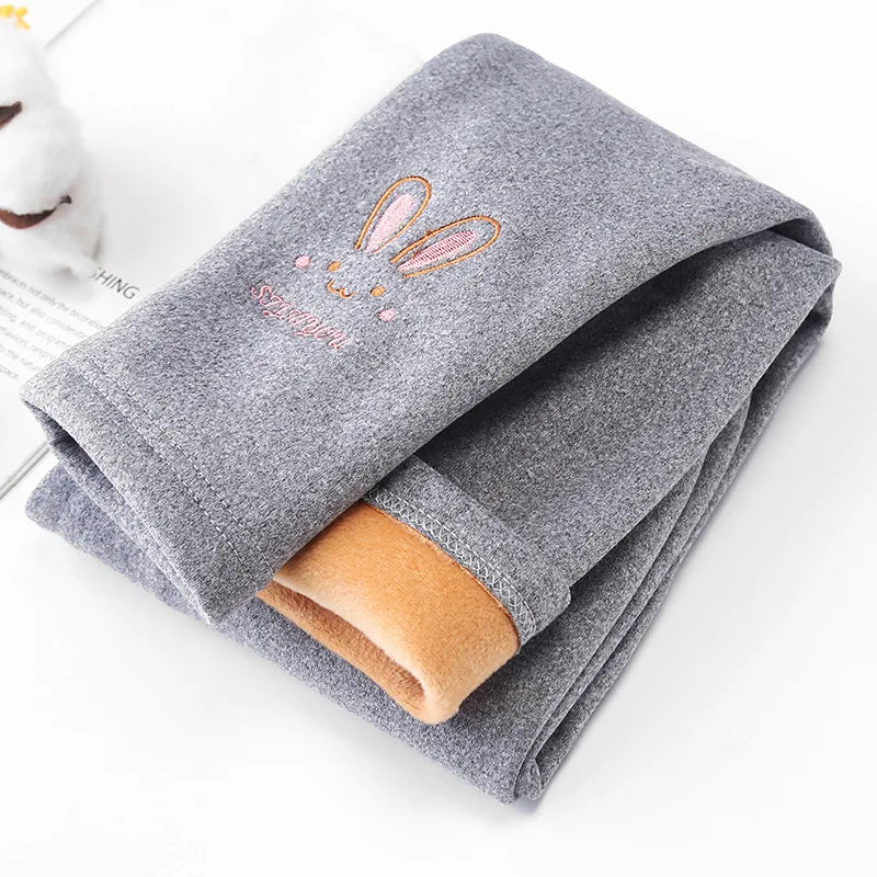 Cute Rabbit Leggings - Warm & Cozy for Girls (Autumn/Winter)